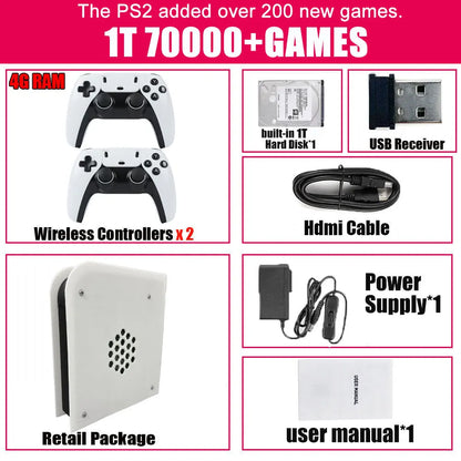 Upgraded M15 Pro Retro Gaming Console I3-3110M 4GB RAM 500GB/1T/2T HDD 4G RAM with Enhanced Cooling Fan