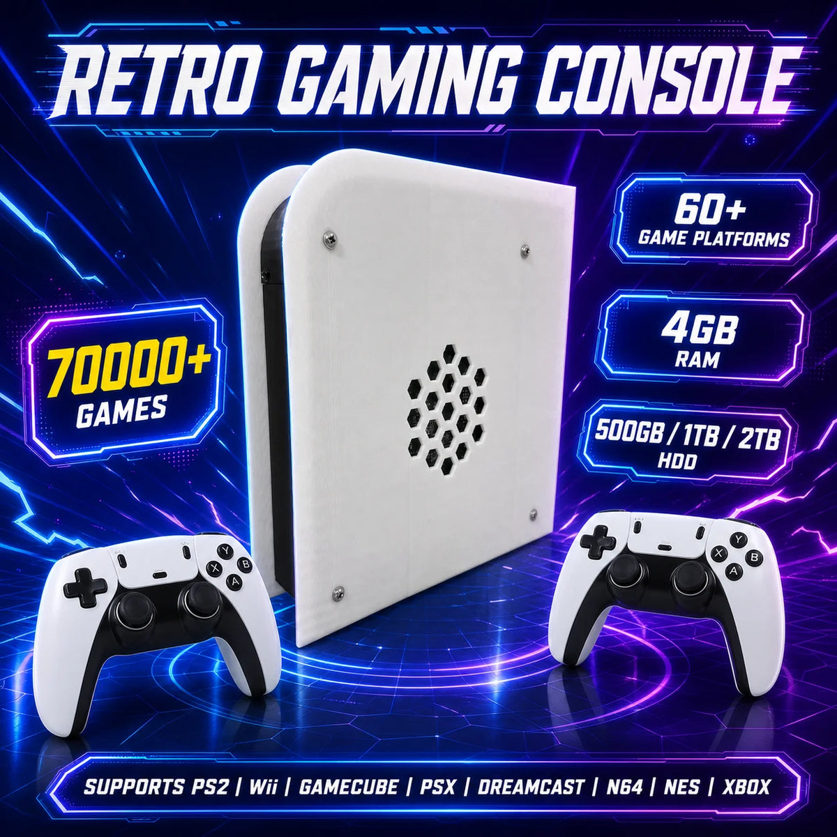 Upgraded M15 Pro Retro Gaming Console I3-3110M 4GB RAM 500GB/1T/2T HDD 4G RAM with Enhanced Cooling Fan