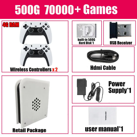 Upgraded M15 Pro Retro Gaming Console I3-3110M 4GB RAM 500GB/1T/2T HDD 4G RAM with Enhanced Cooling Fan