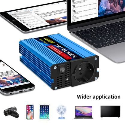 Power Up Your Life with the Pure Sine Wave Inverter 1000W-4000W: Efficient DC 12V & 24V to AC 220V Converter with Universal Socket